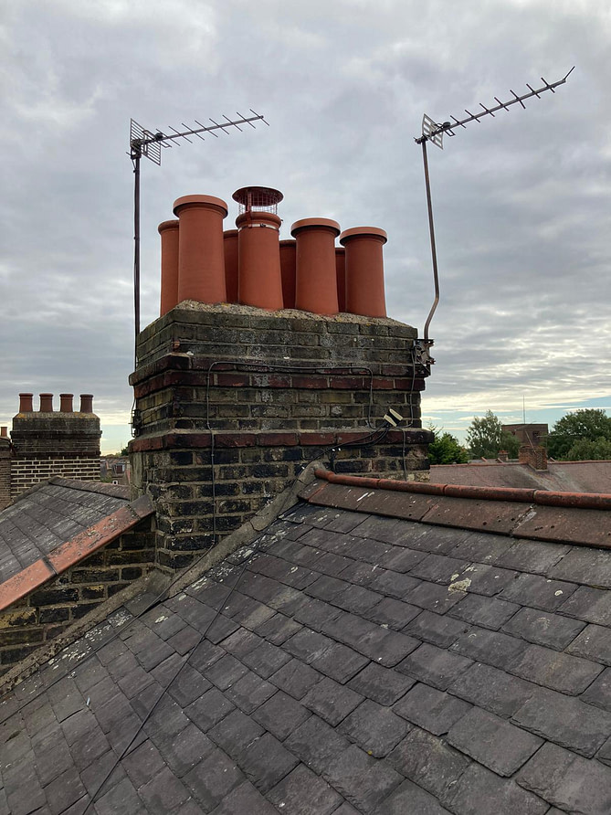 Chimney Cowl On Roof