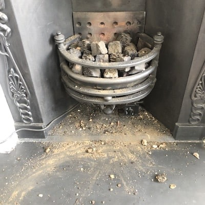 Messy Fireplace
