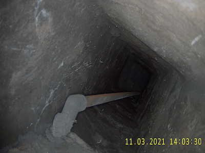 Pipework and Cables in Chimney